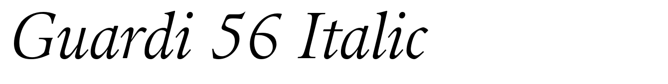 Guardi 56 Italic